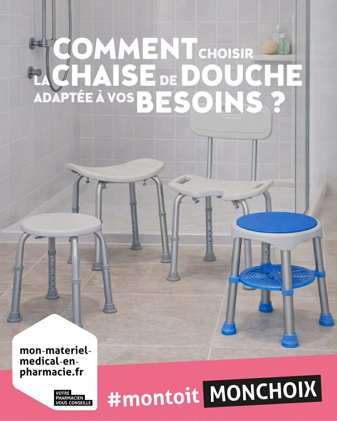 Chaise de douche HANDIPHARM