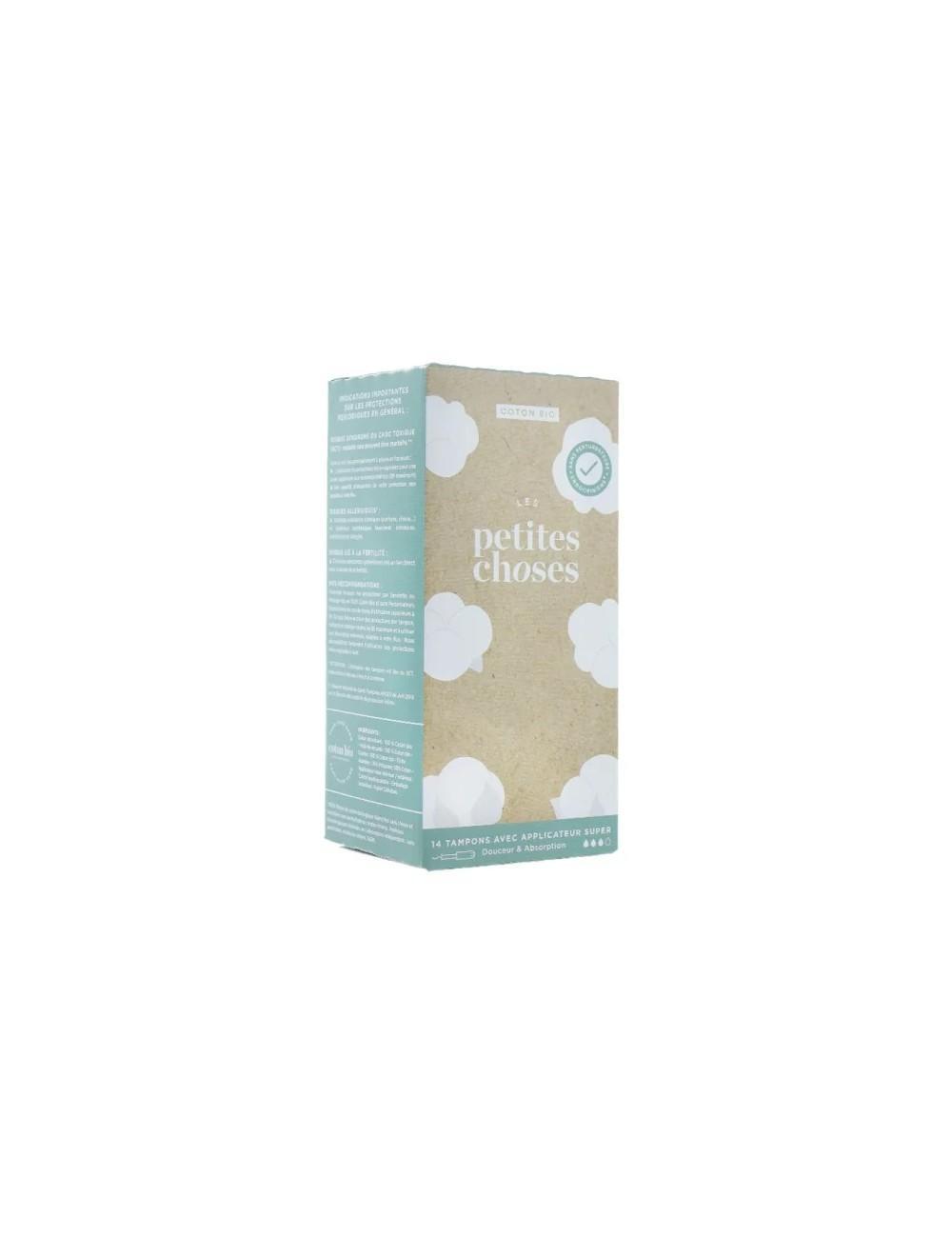 Tampons avec applicateur super 3 gouttes boîte de 14