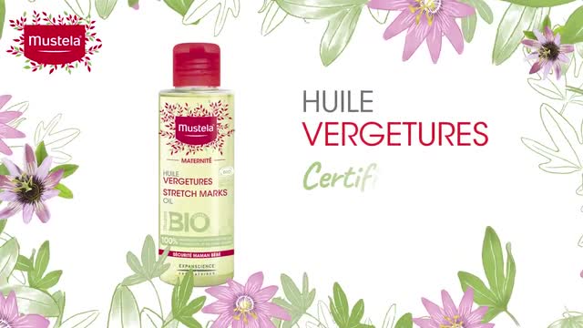 MUSTELA Huile vergetures BIO