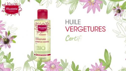 MUSTELA Huile vergetures BIO